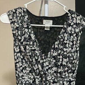 Loft dress with leaves size 0